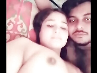 Indian boy with her teen lady